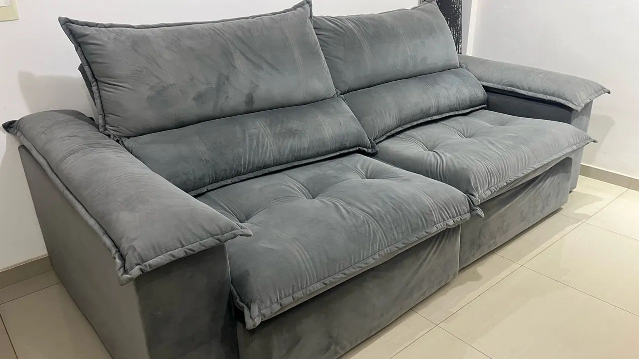  Sofá Retrátil Pillow Top - Foto 3