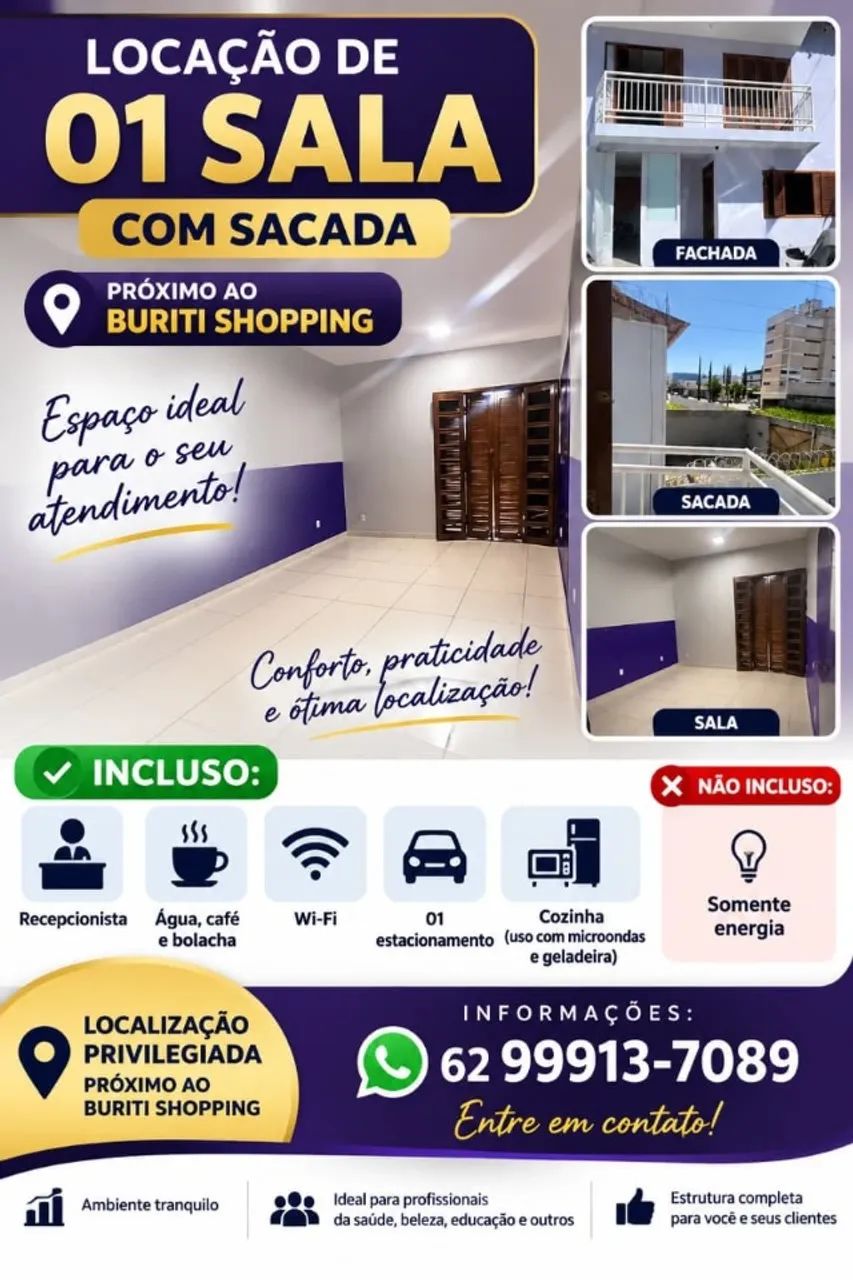 Locação de sala PX AO BURITI SHOPING