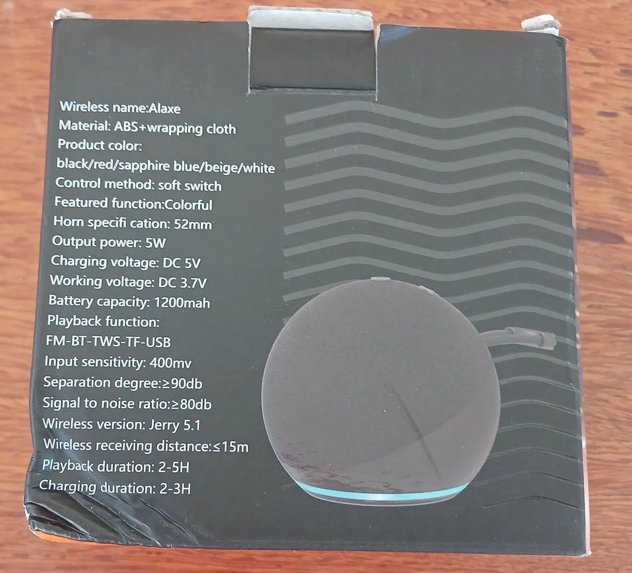 Caixa de som Alaxe com Led Bluetooth  - Foto 3
