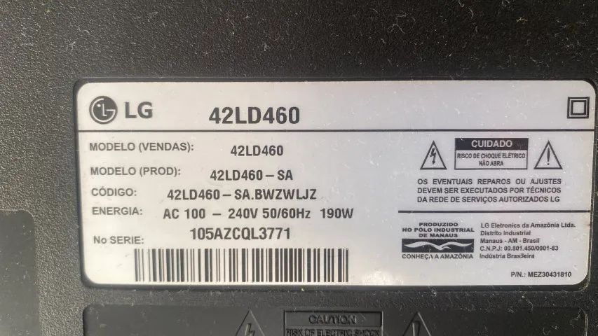 TV LG DE 42" MODELO 42LD460 - Foto 4