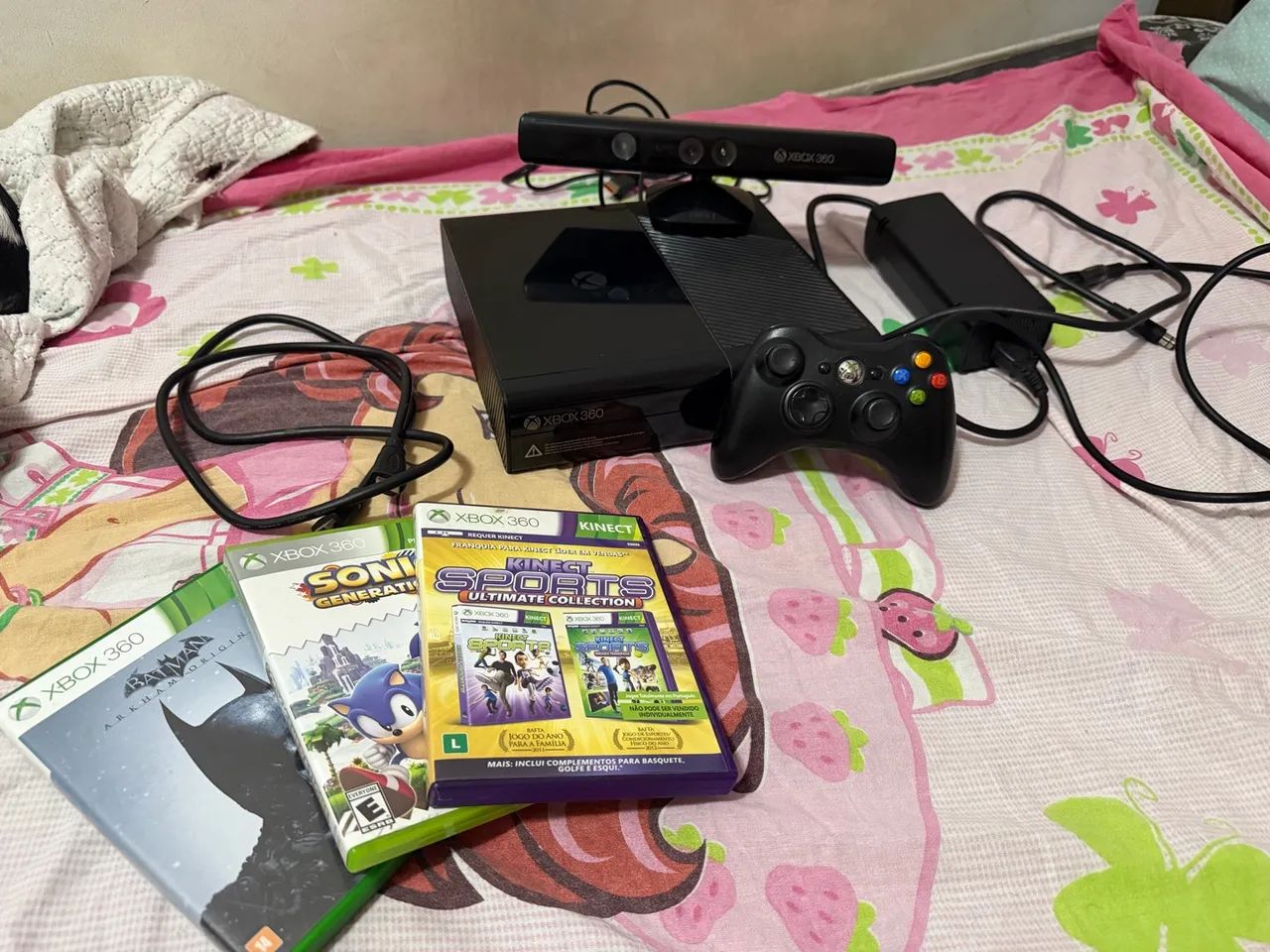 Xbox 360 com kinect + controle e jogos - Foto 3