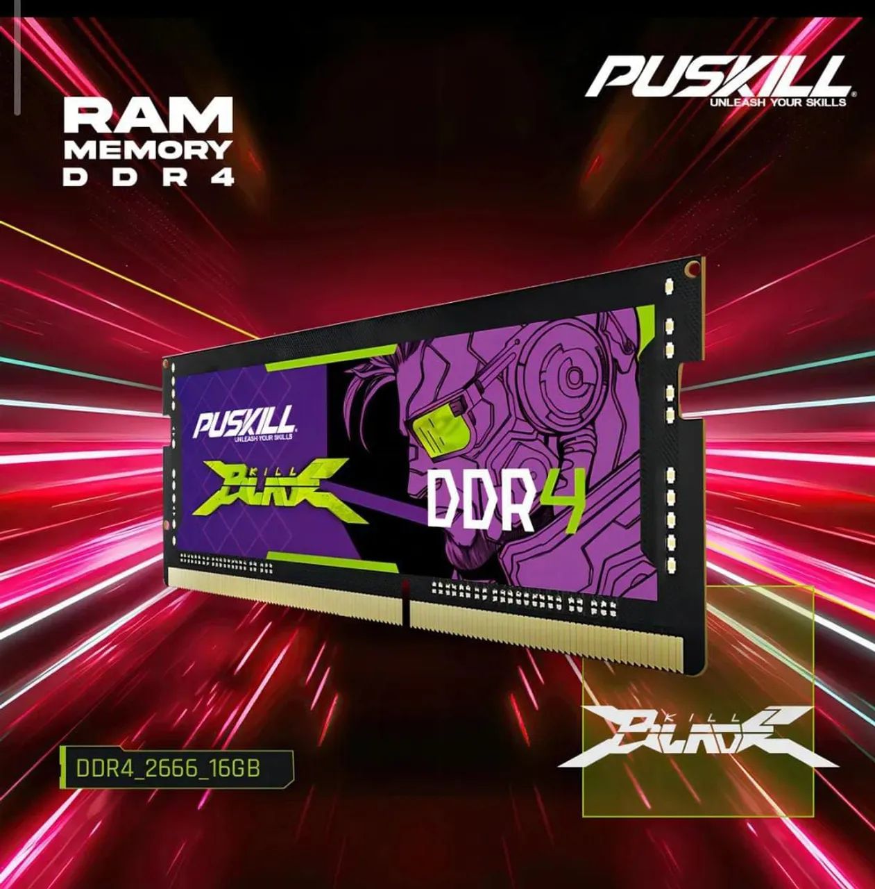 memória ram puskill 16gb ddr4 notebook - Foto 4