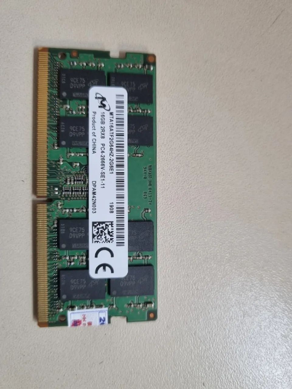 1 x 16GB Memória Micron DDR4 SDRAM SO-DIMM para notebook - Memória