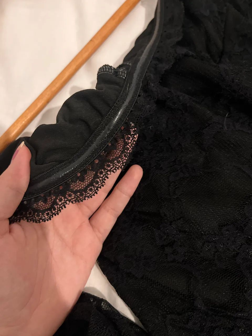 Vestido de renda preto - Foto 4