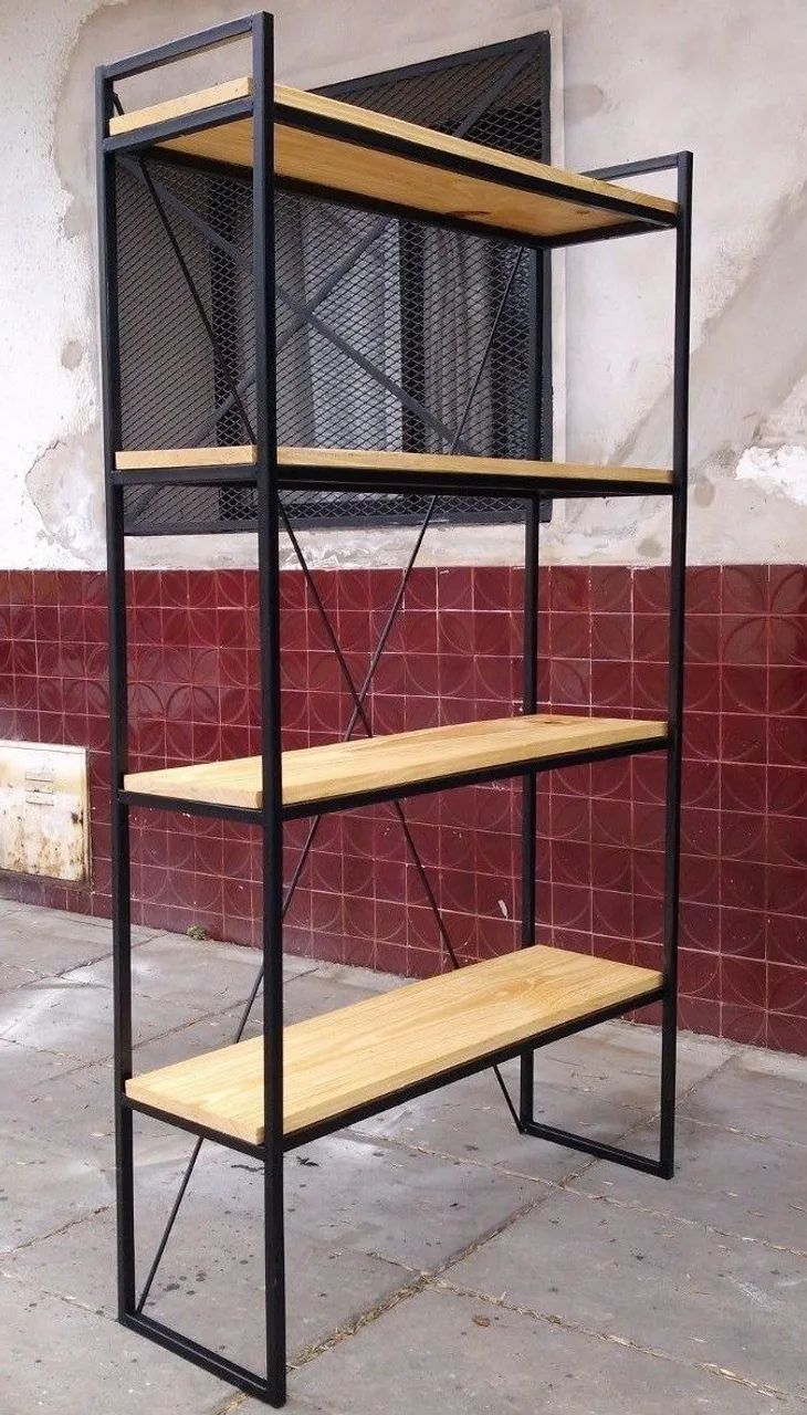 Prateleira para comércio metal é madeirite - Foto 5