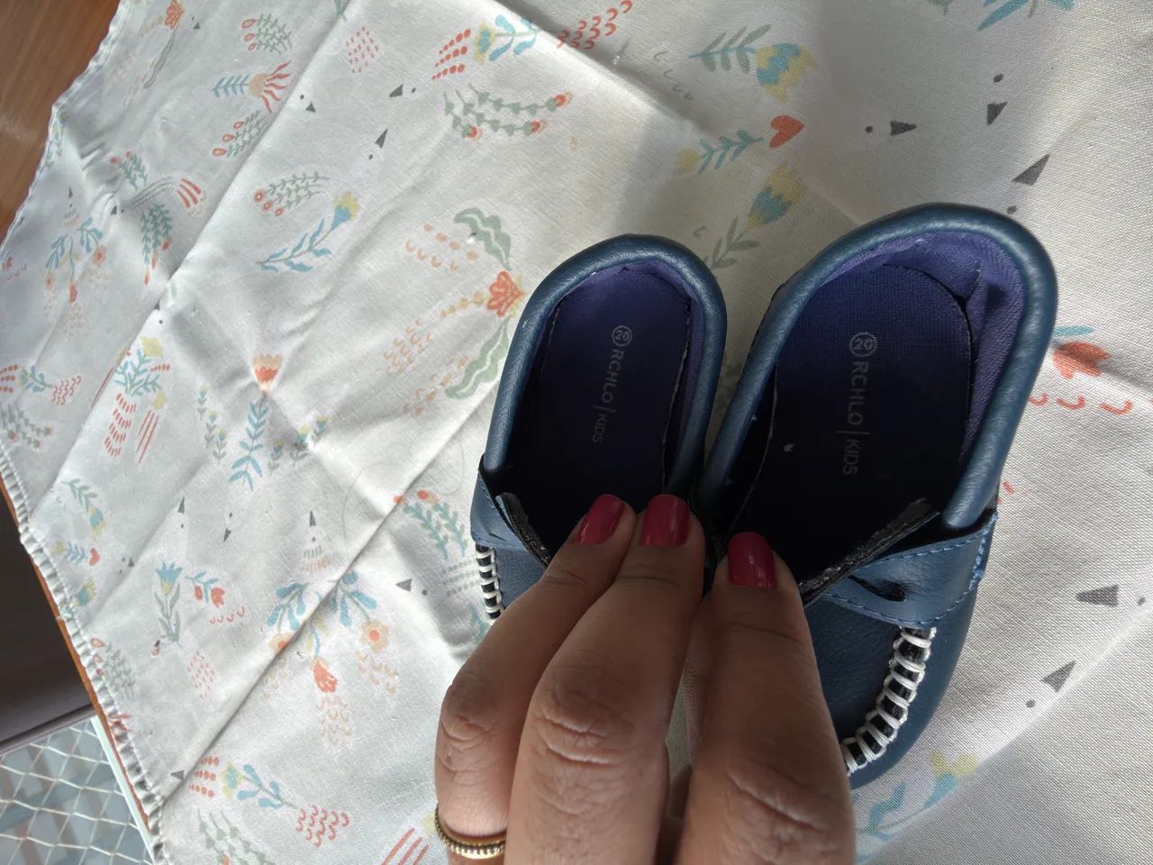 Mocassim infantil azul   - Foto 5