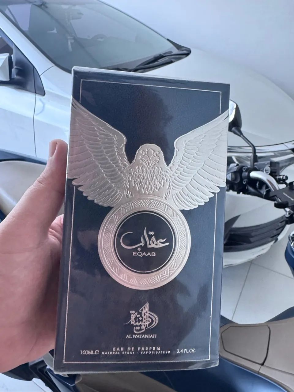 Perfume Arabe Al Wataniah Eqaab EDP 100ml Masculino - Foto 3