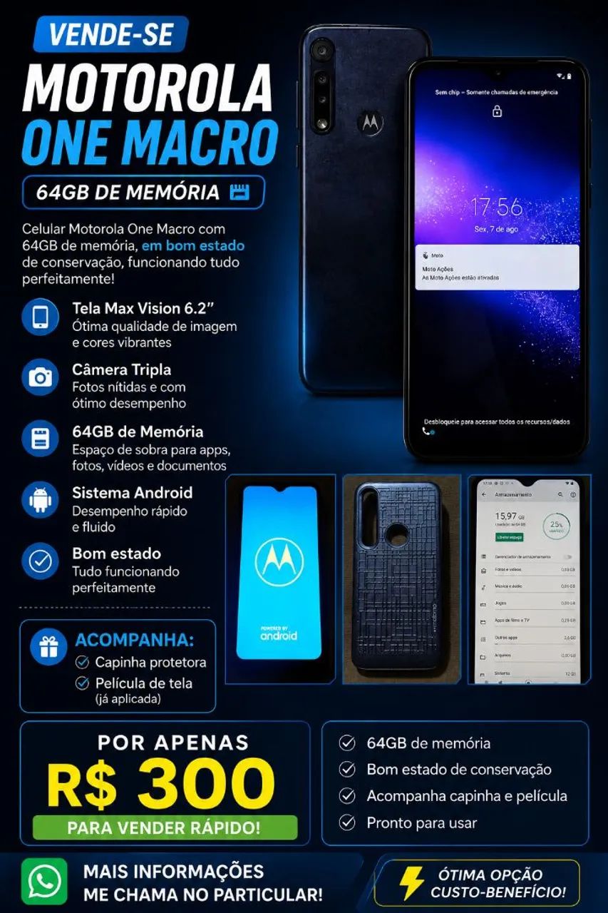 MOTOROLA ONE MACRO 64G