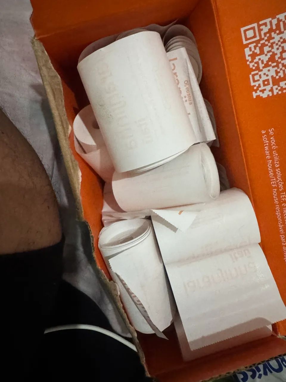 Bubinas para maquininhas Itaú laranjinha  - Foto 2