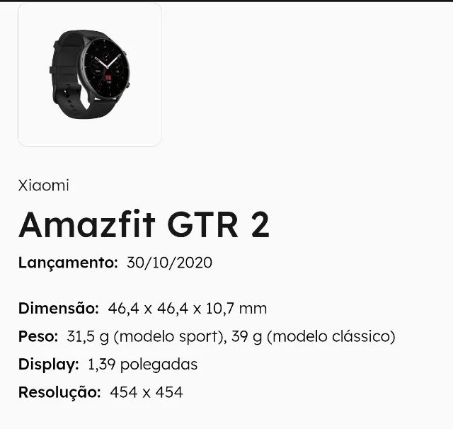 Smartwatch Amazfit GT2 2023 - Foto 2