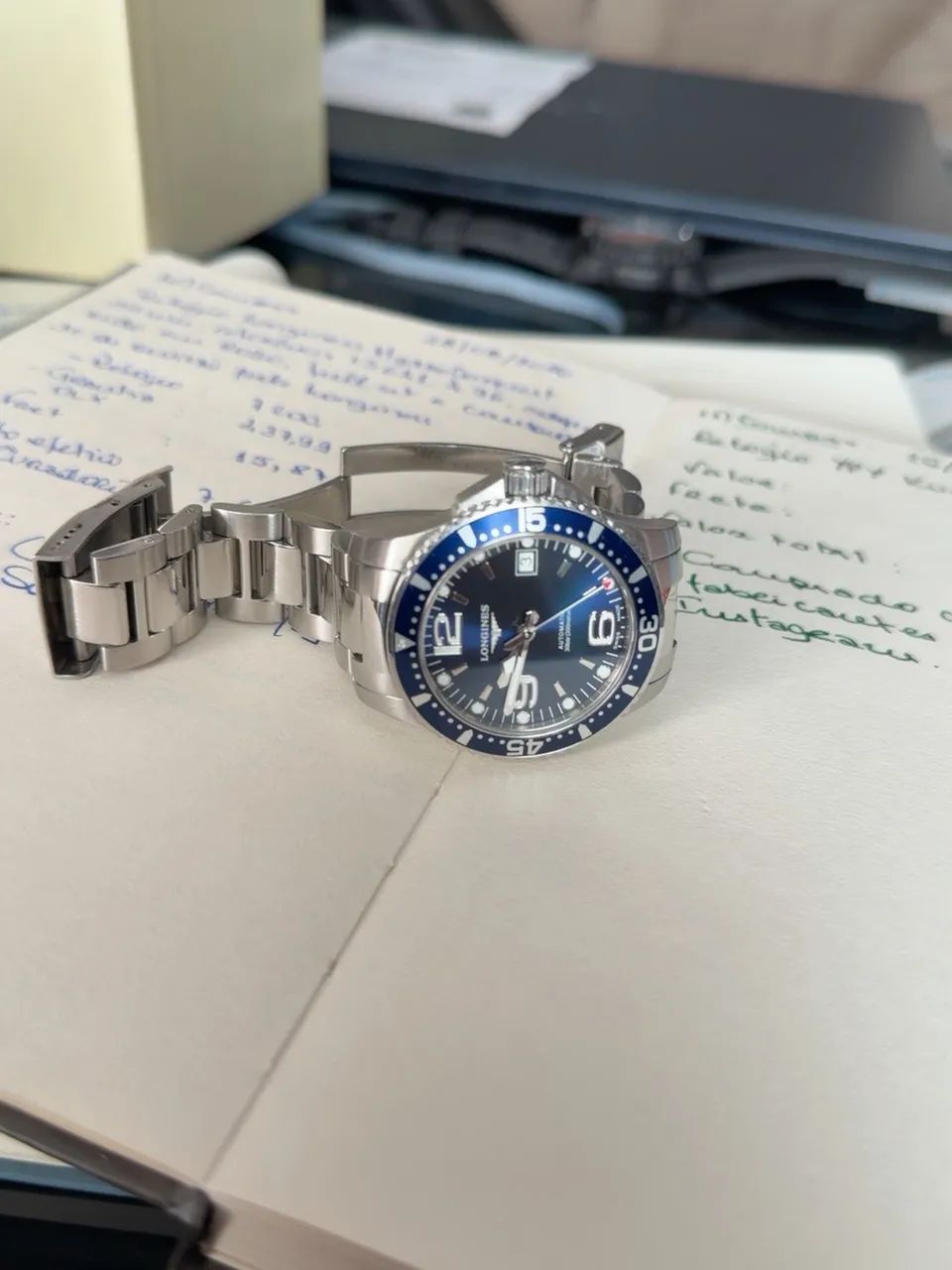 Longines HydroConquest Automático Azul 300m - Full Set - Foto 4