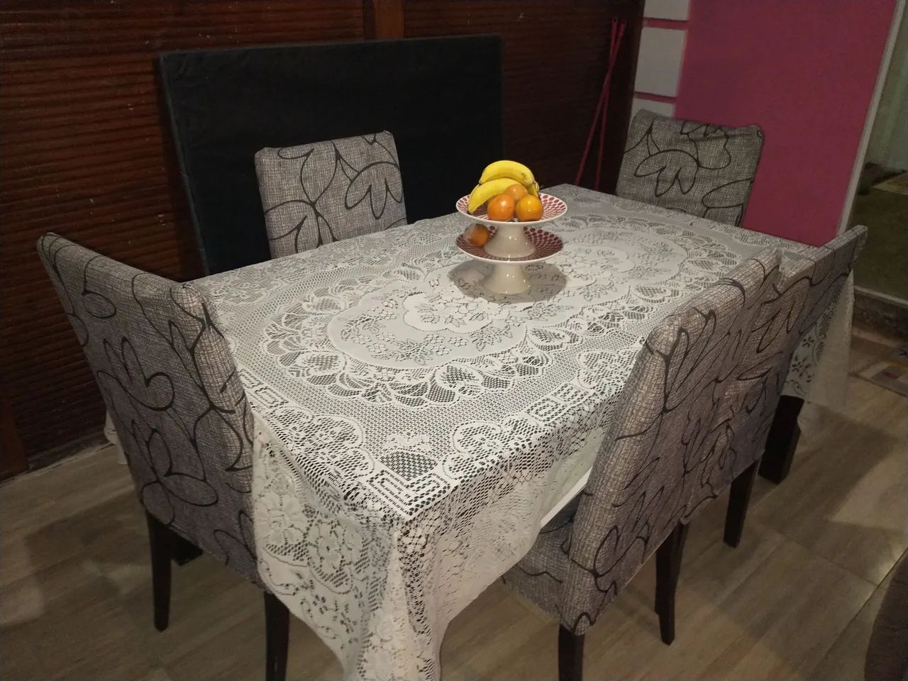 Mesa 6 cadeiras com tampa de vidro - Foto 2