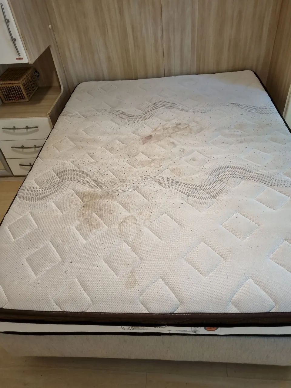 Cama casal box com colchão botafogo - Foto 4