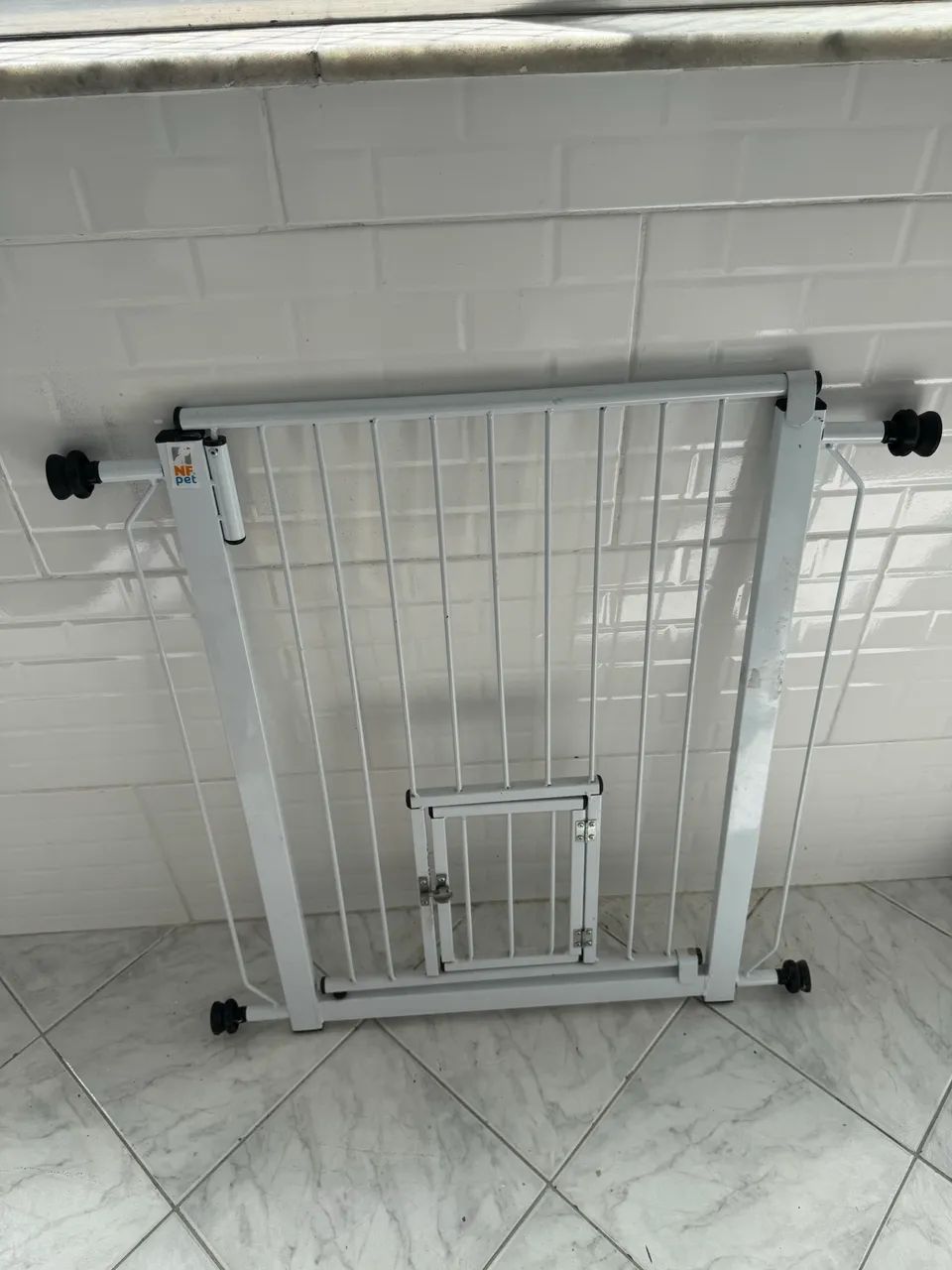 Portão Pet com portinhola 80cm 
