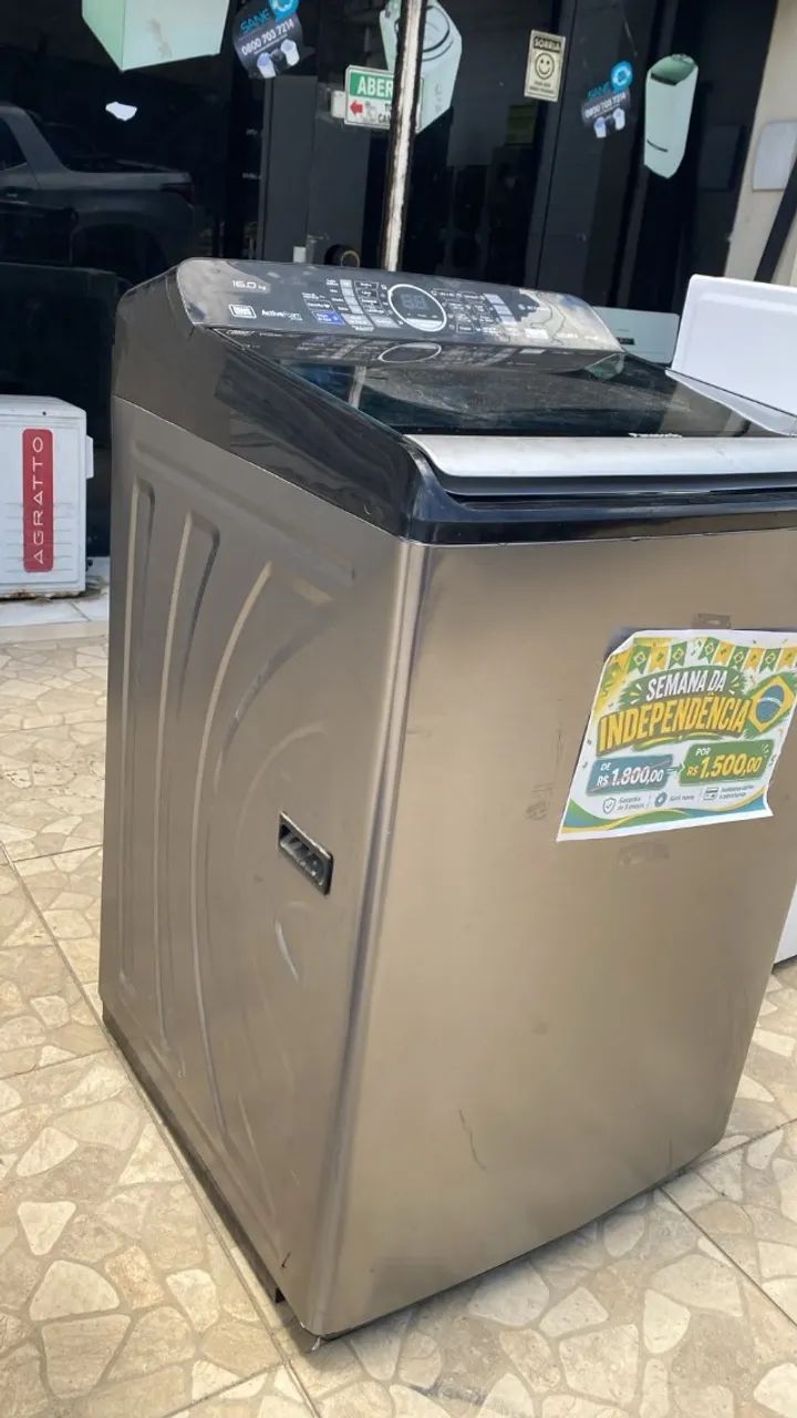 Lavadora Panasonic 16kg Cinza  - Foto 4