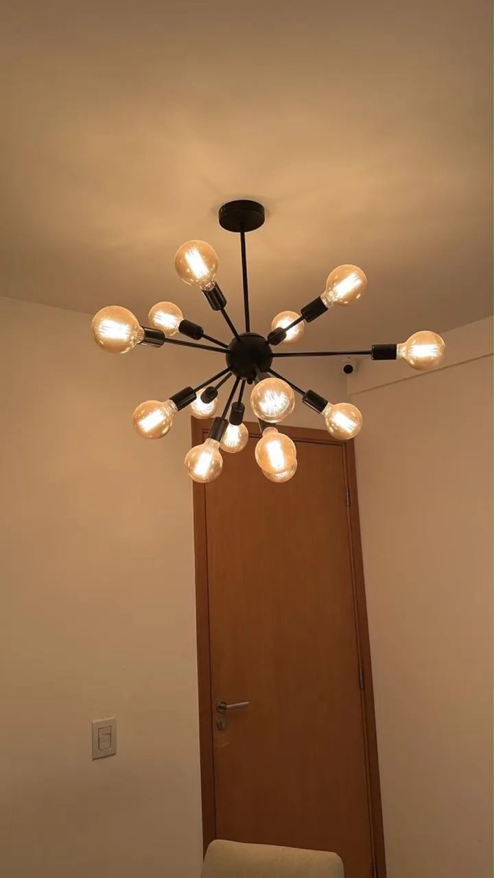 Lustre completo com lâmpadas