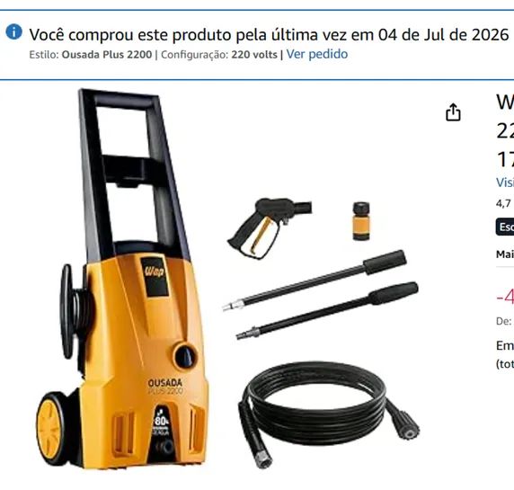 Lavadora de Alta Pressão WAP 220V