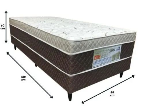 Cama box Light Sealed D33 Solteiro - 88x188x48 - Foto 2