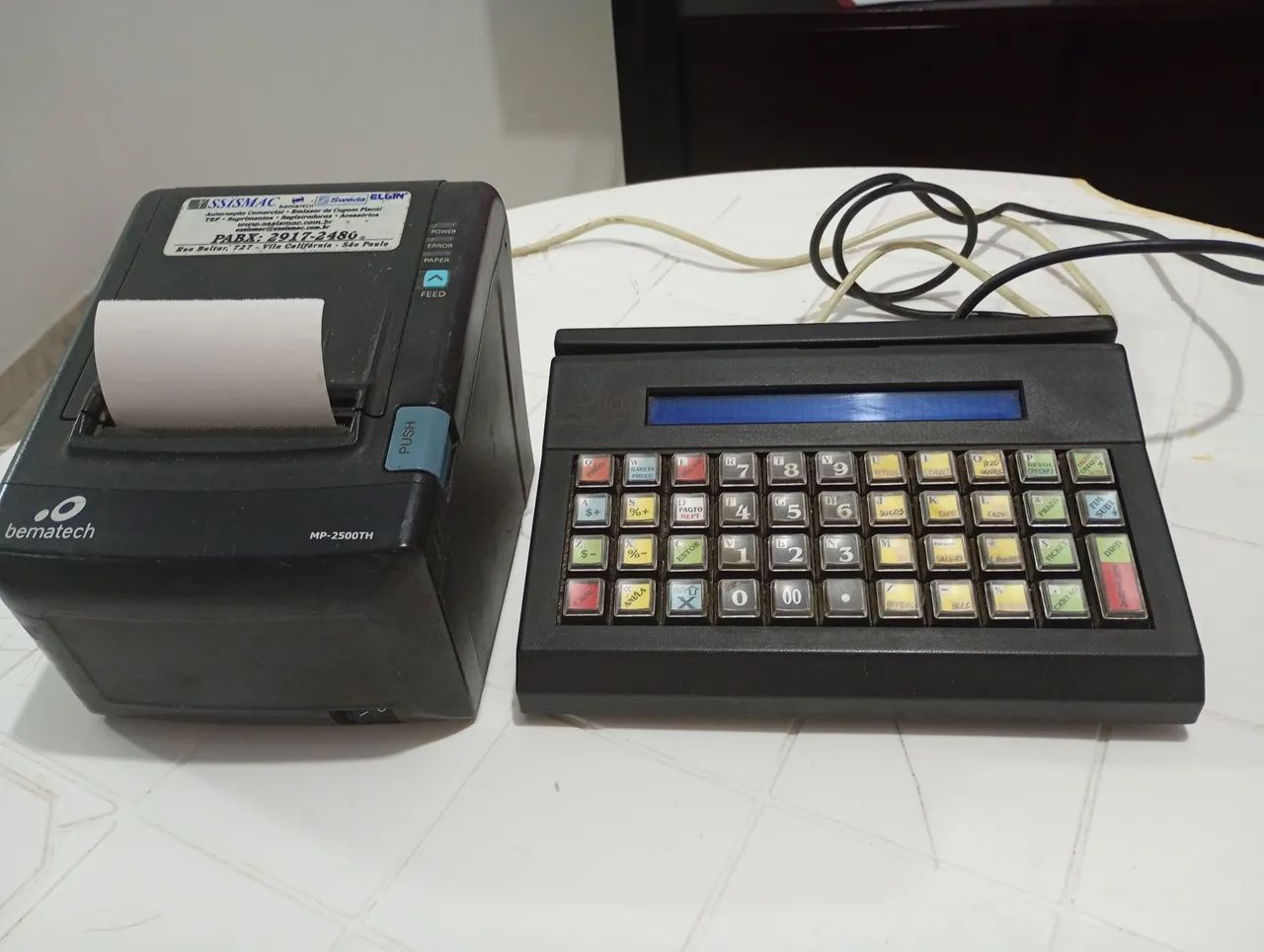 IMPRESSORA E TECLADO PARA ESTACIONAMENTO 
