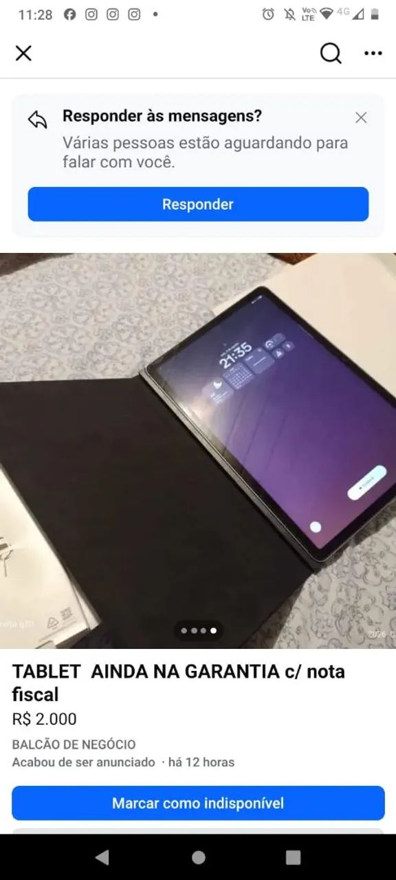 VENDO TABLET NA GARANTIA APENAS 2.000 - Foto 2