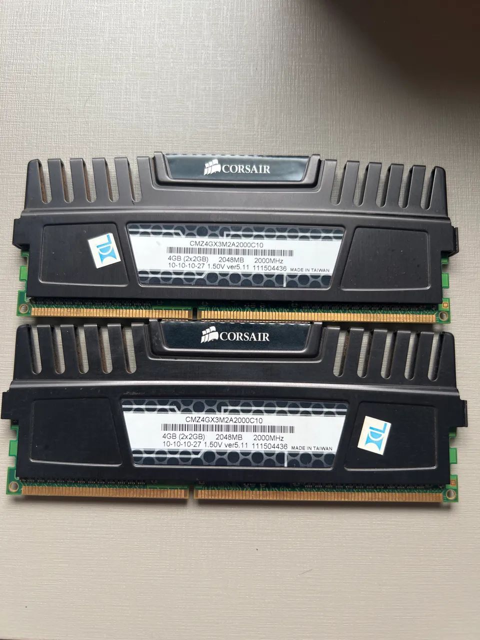Kit Memória RAM DDR3 2x2GB 2000MHz Corsair - Foto 2