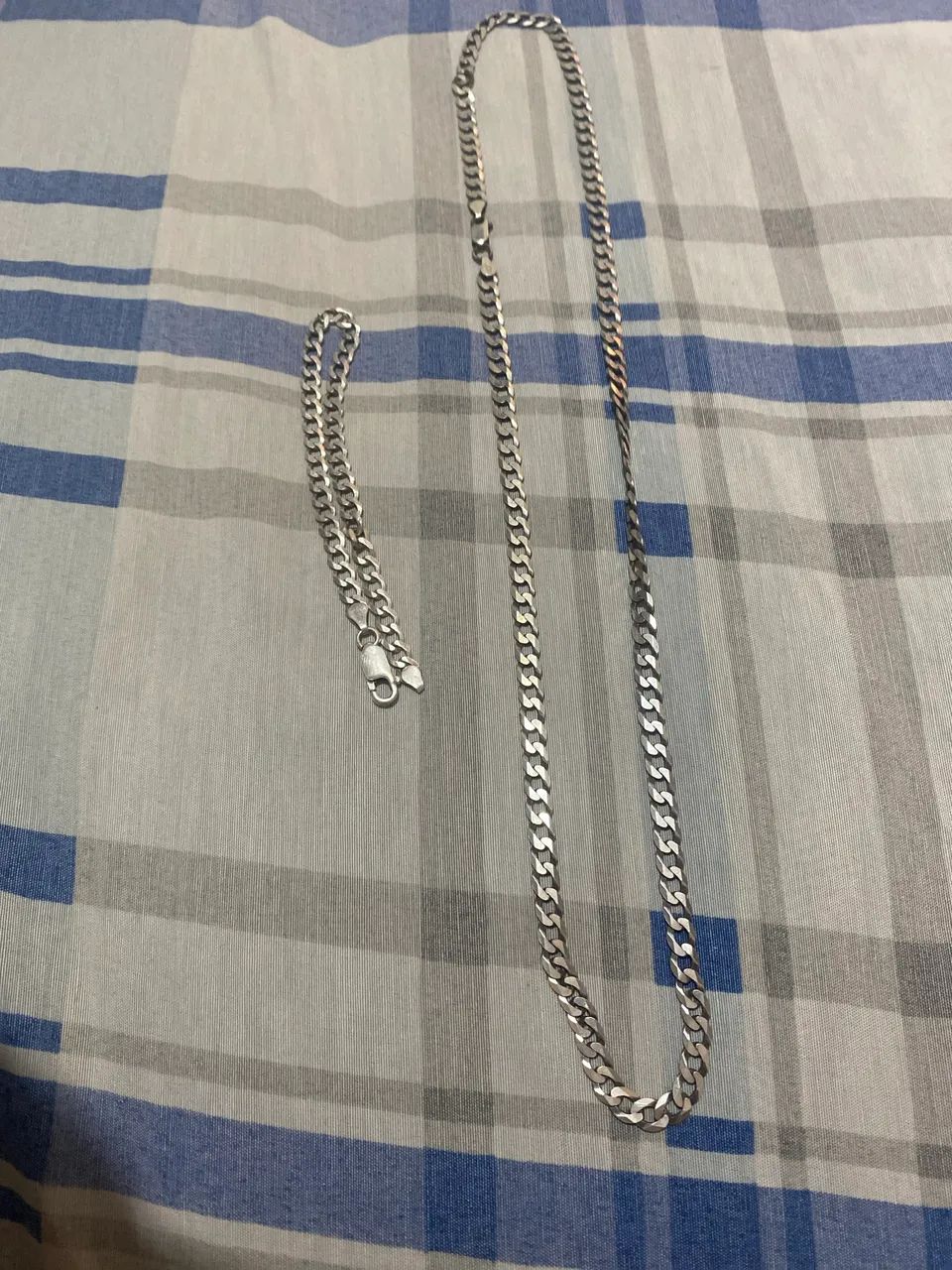Corrente cordão, pulseira de prata 925 - Foto 4