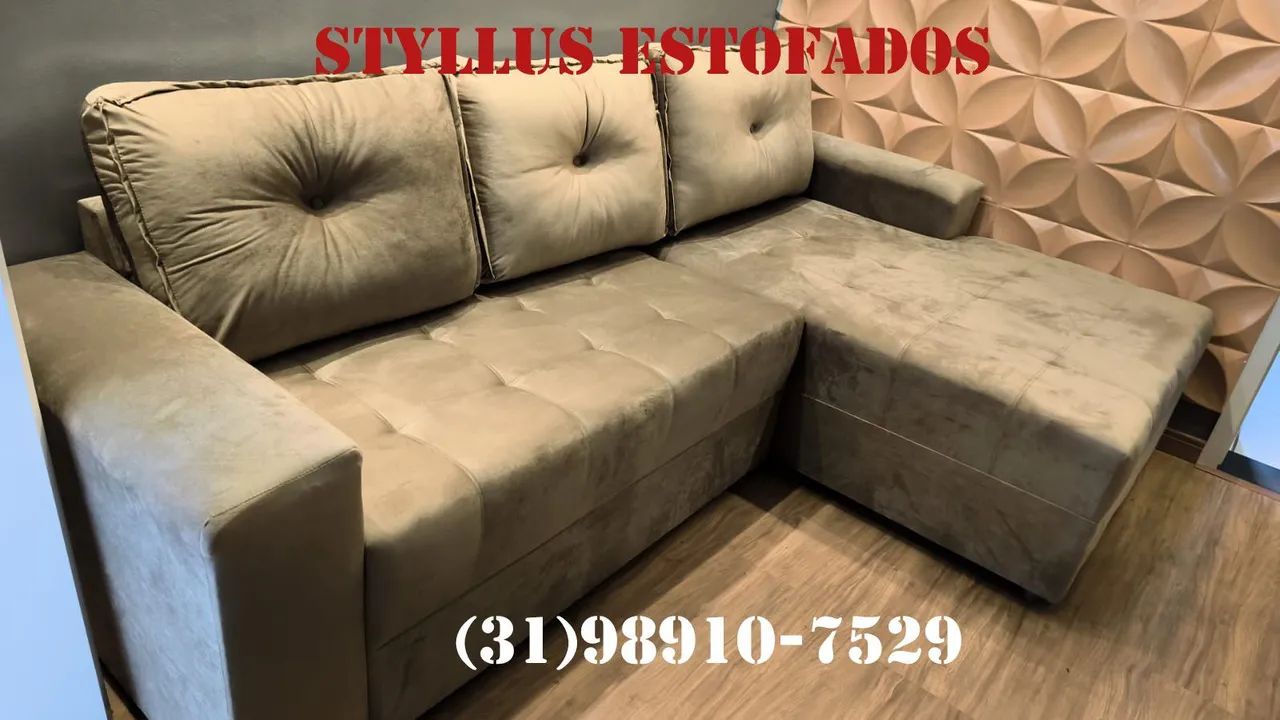 Sofá com chease de luxo 