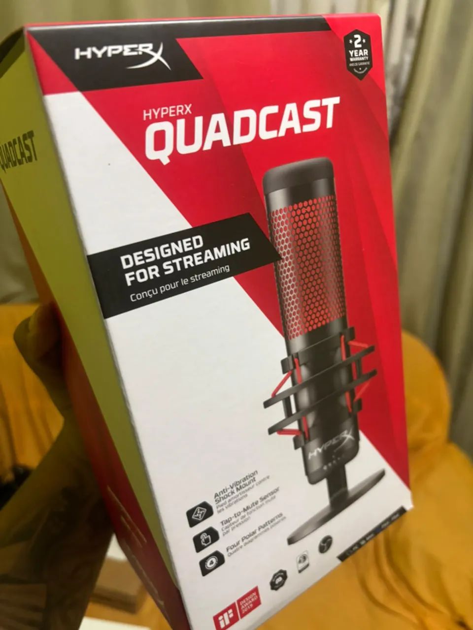 Hyperx Microfone Quadcast (NOVO LACRADO) - Foto 3