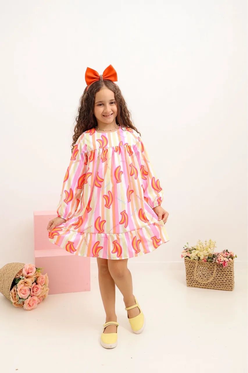 Vestido infantil manga longa  - Foto 3