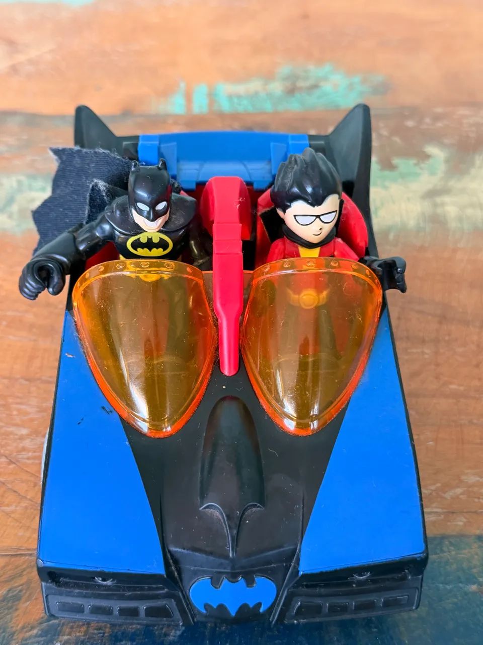 Batmóvel Transformável Fisher-Price Hero World + Batman e Robin - Foto 2