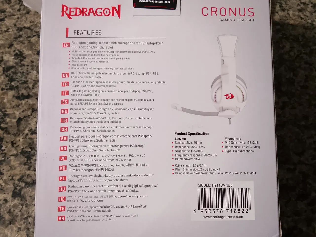 Fone Headset Gamer Redragon - Foto 2
