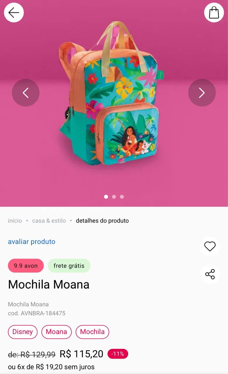 Mochila moana (avon) - Foto 2