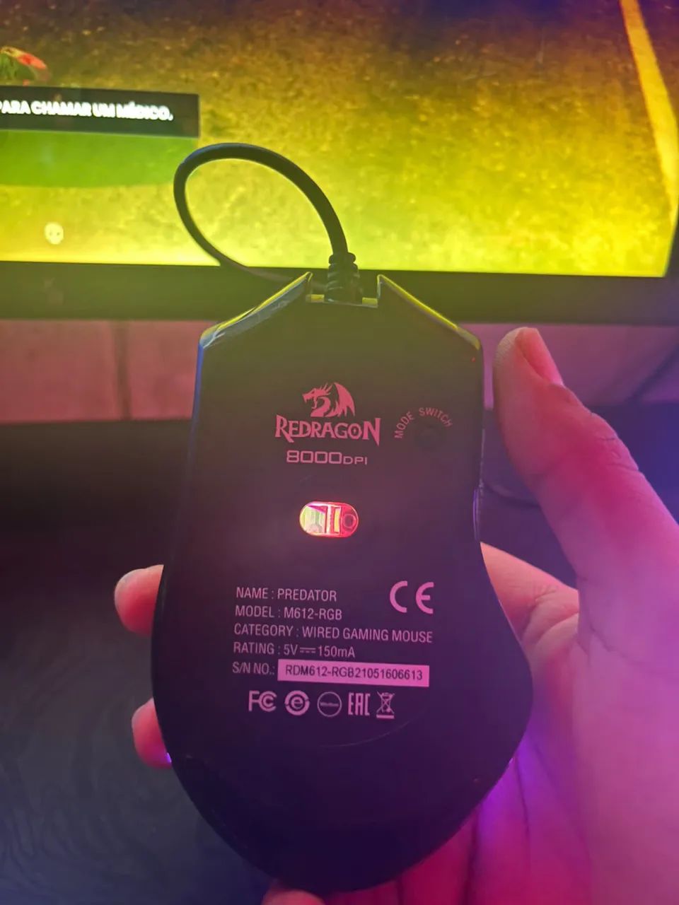 Mouse gamer 8 mil de dpi muito bom  - Foto 2