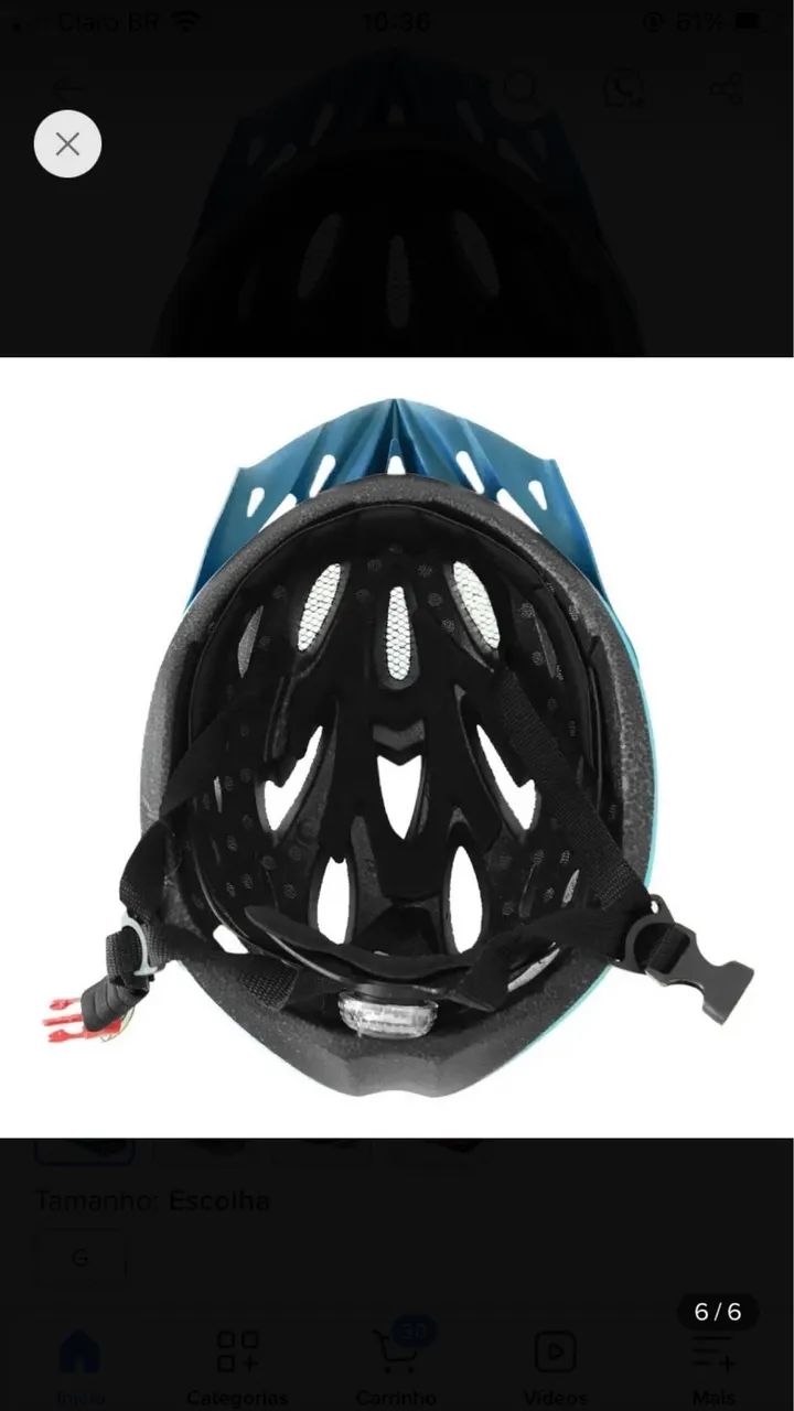 Capacete Elleven Ciclista Bike Adulto Ajustável E Com Led  - Foto 4