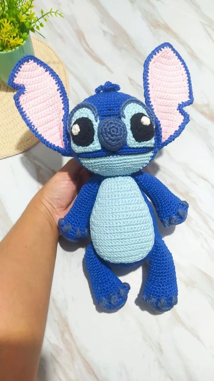 Stitch Amigurumi/ crochê  - Foto 3