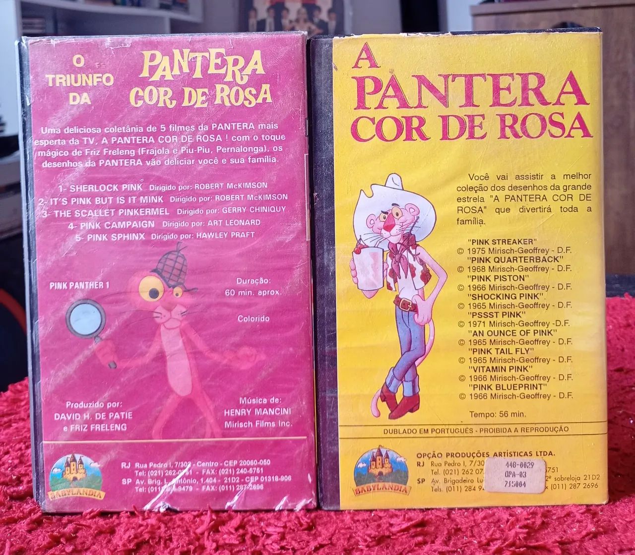 2 Fitas VHS A PANTERA COR DE ROSA 1 E 2 - Foto 2