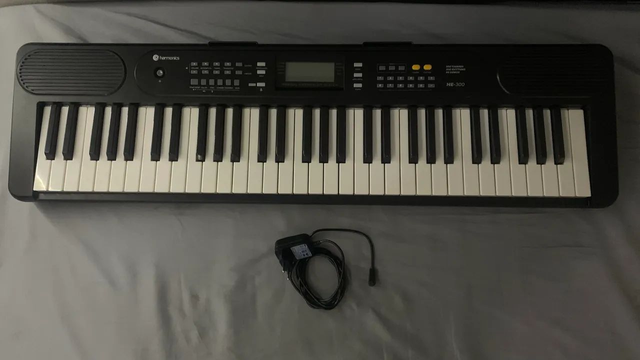 Teclado Musical Eletrônico 61 Teclas He-300
