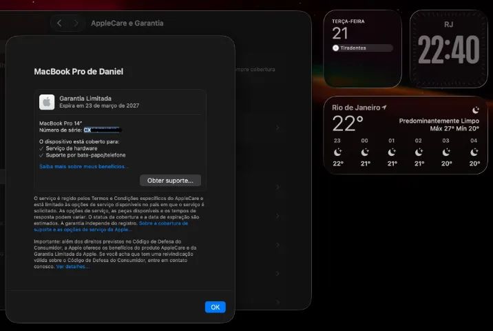 MacBook Pro 14 24GB 1TB - M5 Pro - Impecável - Garantia até 03
