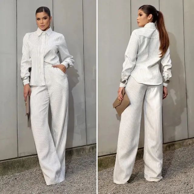 Conjunto risca de giz branco