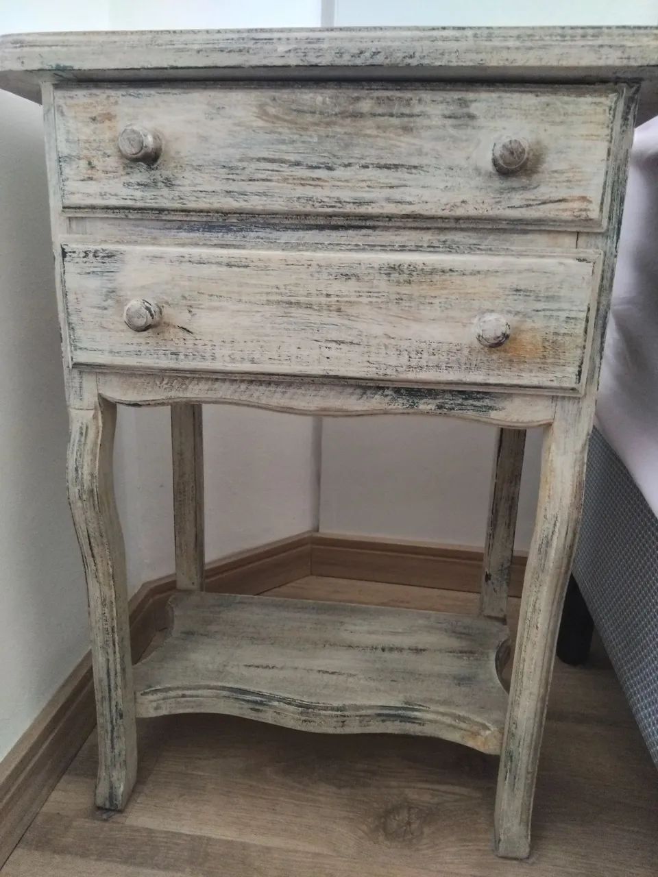 Mesa de Cabeceira Madeira de Demolição com Patna - Foto 2