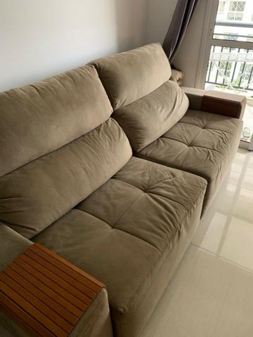 Sofá 4 lugares retrátil 2.40m (uma oportunidade dessa você não encontra todo dia) - Foto 6
