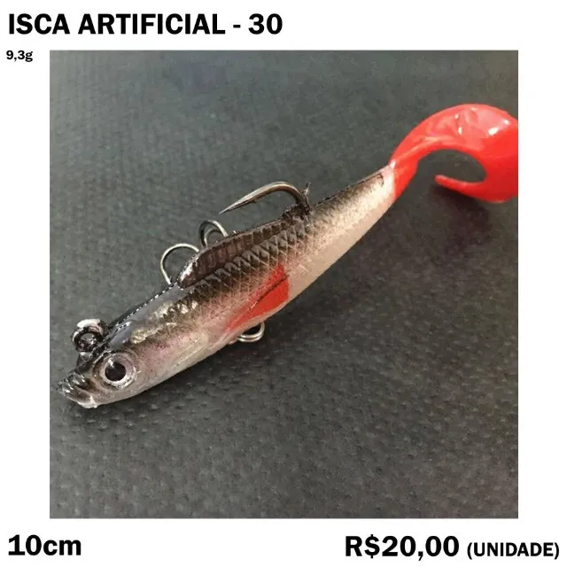 Isca Artificial de Silicone com Anzol
