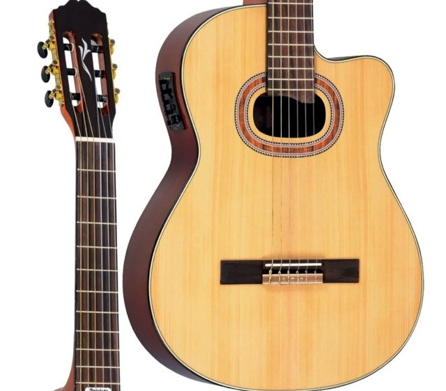 Violão Nylon Clássico Strinberg Sc-30 Elétrico Com Afinador