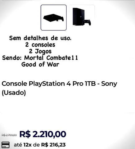 Sony playstation 4 pro  +786 anúncios na OLX Brasil