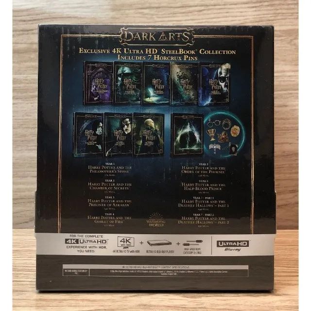  Harry Potter : Intégrale des 8 Films – Edition limitée « Dark Arts  » [4K Ultra HD]: DVD et Blu-ray: HD-DVD