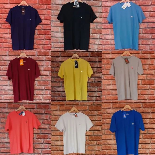 CAMISETAS MASCULINAS BÁSICAS ( VAREJO 5 POR 120$ OU 4 POR 100$) ATACADO APARTIR DE 20$ - Foto 2