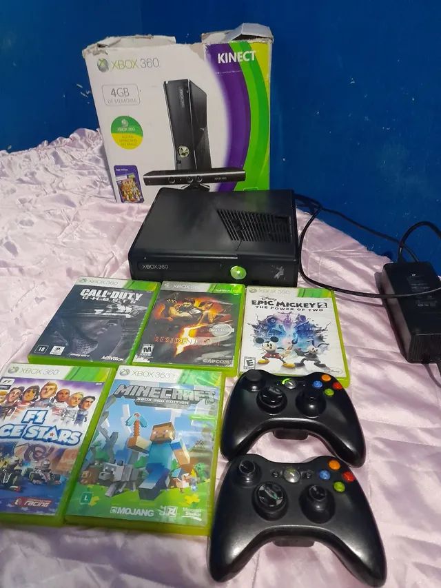 X Box 360 bloqueado, 5 jogos original, 2 controles original sem fio -  Videogames - Campo Limpo, Feira de Santana 1223508076