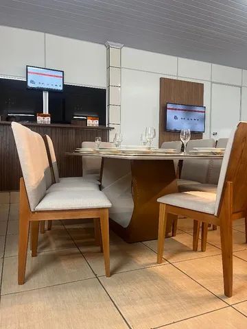 Mesa de Jantar com 8 Cadeiras 2,00x1,00 ( Temos a mesma com 6 Cadeiras) - Foto 3