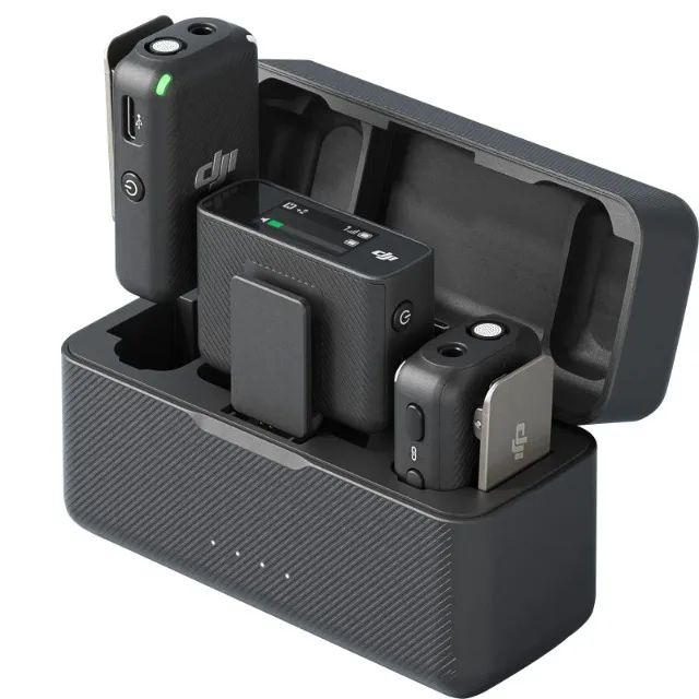 Microfine sem Fio Dji Mic Kit Transmissão 250m, bateria 15h, Original DJI, Novo Lacrado - Foto 3