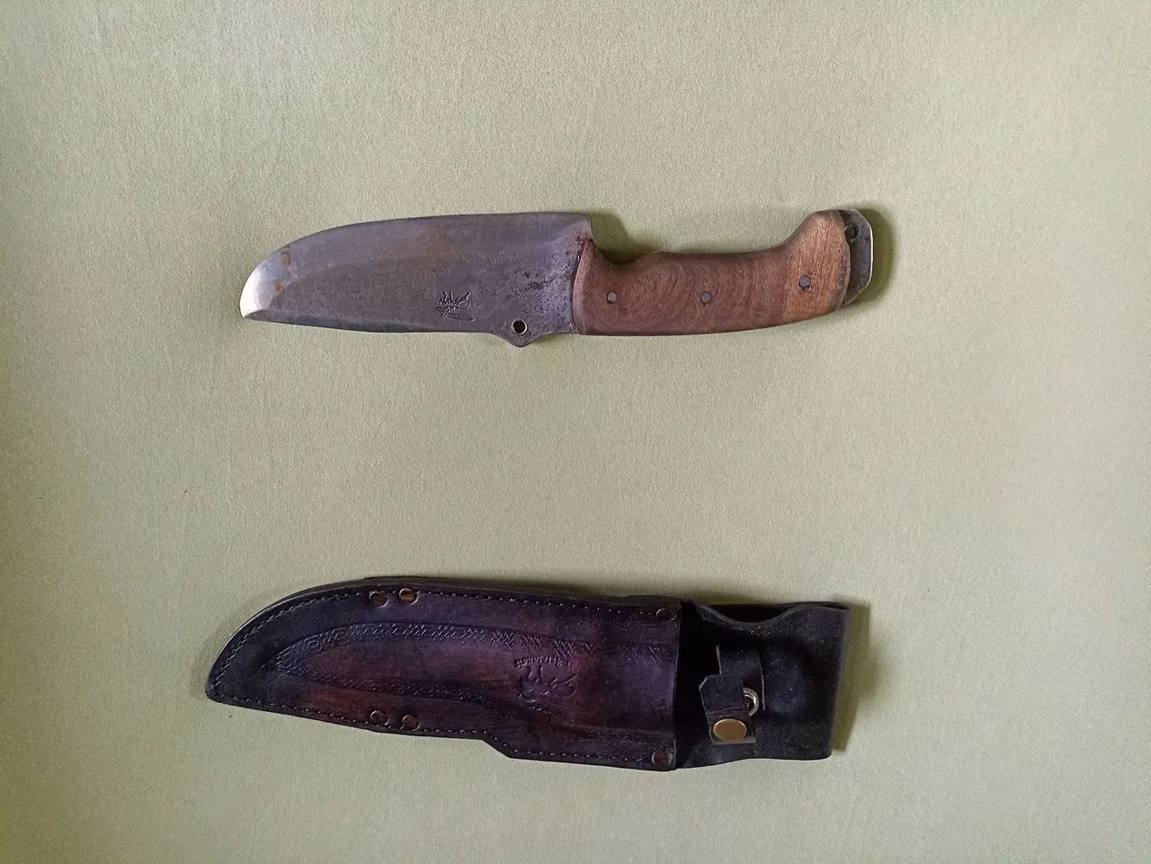 Faca de sobrevivência - disco de arado - Lâmina 3mm - Foto 4